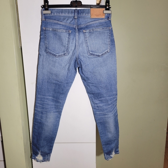❤️ 3 For $35 Moussy mid rise straight leg skinny ankle jeans distressed 24 25 - Picture 5 of 12